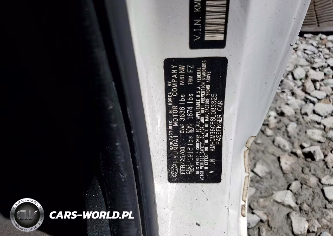 2008 Hyundai Accent Gs VIN:KMHCM36C68U083325 - 12
