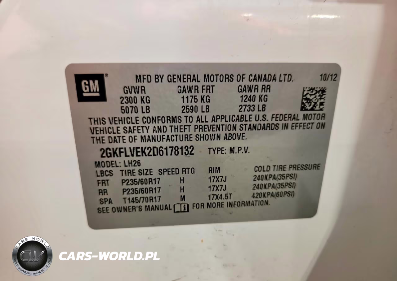2013 GMC Terrain Slt VIN:2GKFLVEK2D6178132 - 13