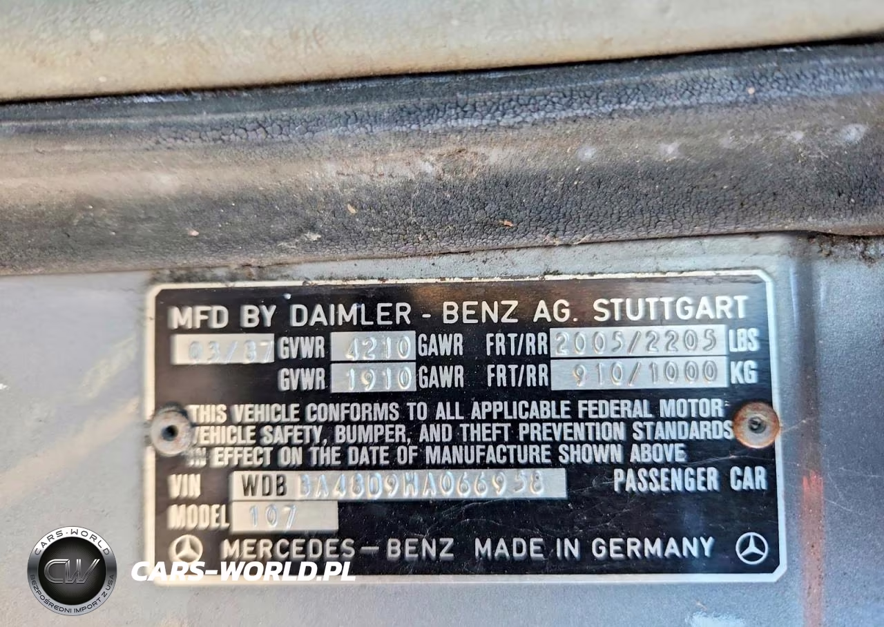 1987 Mercedes-Benz 560 Sl VIN:WDBBA48D9HA066958 - 12