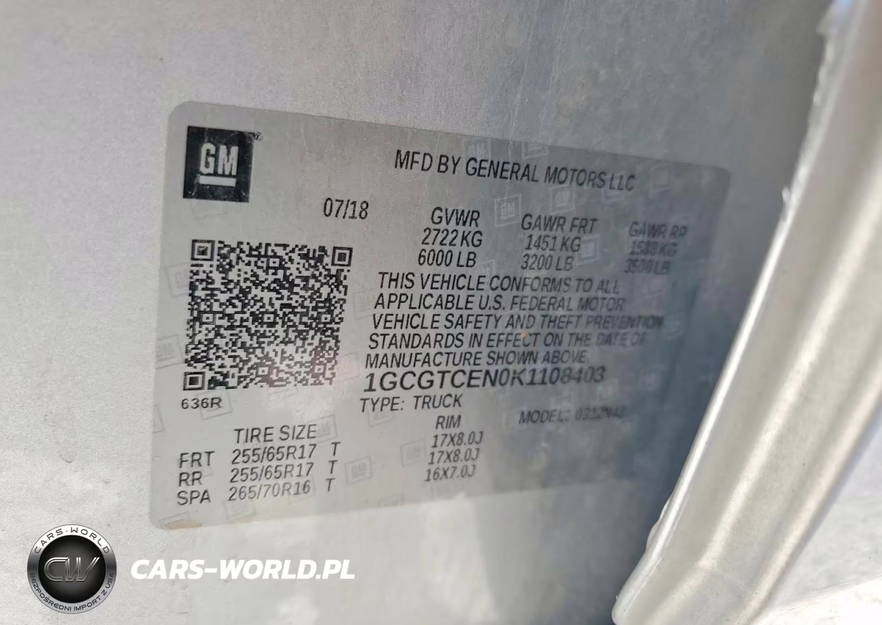 2019 Chevrolet Colorado Lt VIN:1GCGTCEN0K1108403 - 12