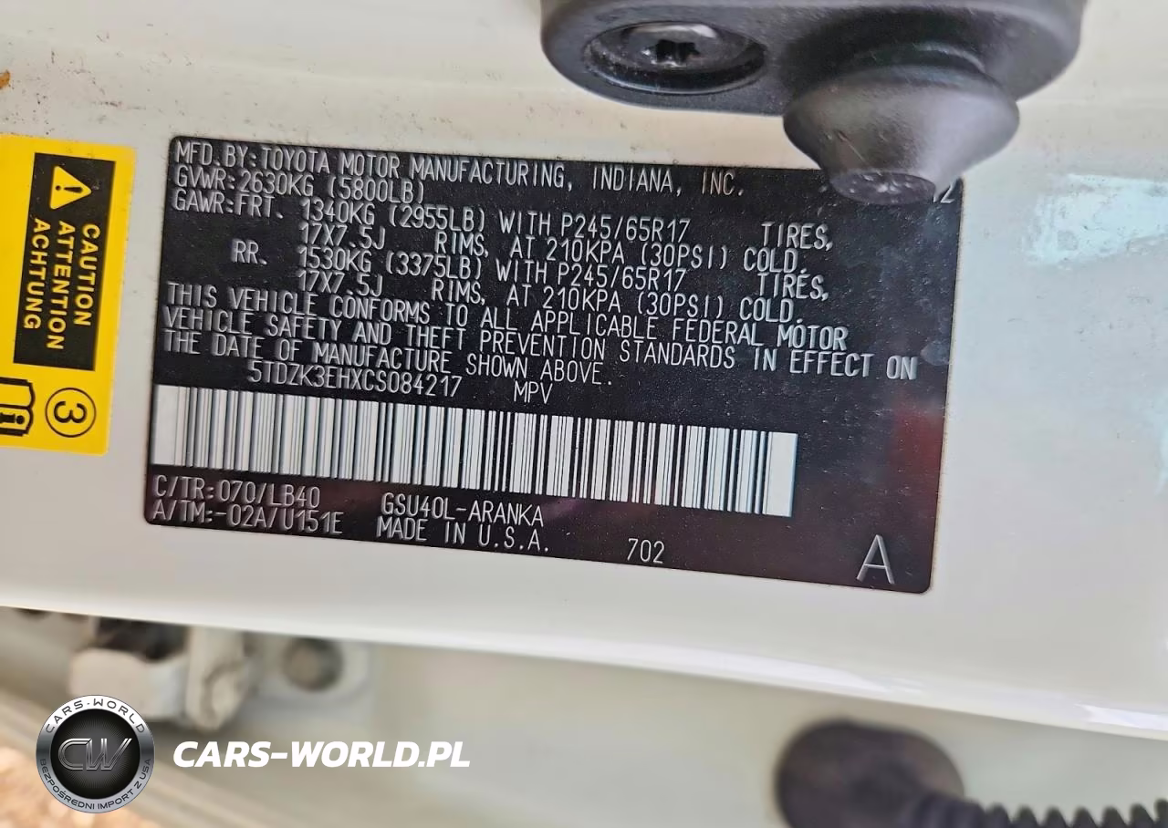 2012 Toyota Highlander Se VIN:5TDZK3EHXCS084217 - 12