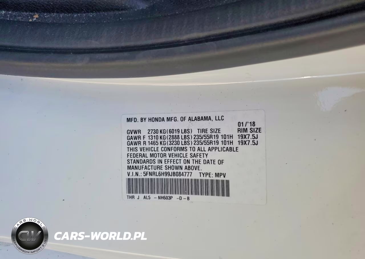 2018 Honda Odyssey Elite VIN:5FNRL6H99JB084777 - 13