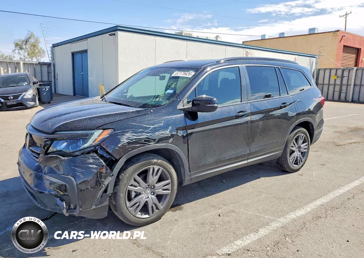 2022 Honda Pilot Sport VIN:5FNYF6H33NB090806 - 1