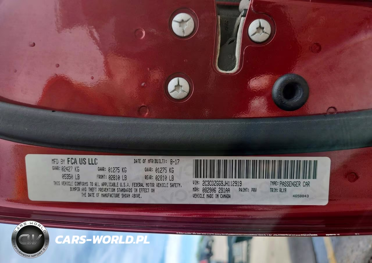 2018 Dodge Challenger Gt VIN:2C3CDZGG9JH112919 - 12