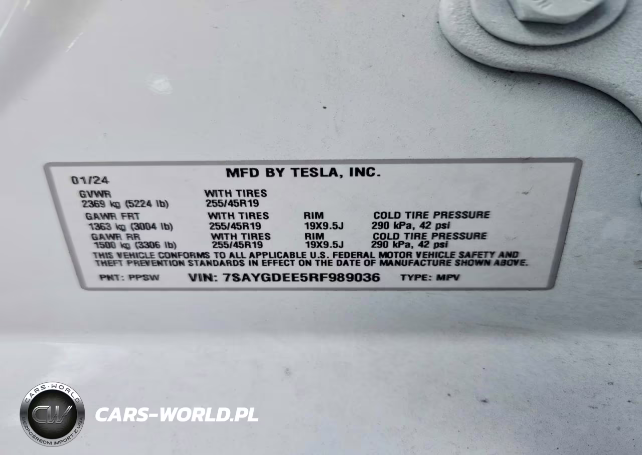 2024 Tesla Model Y VIN:7SAYGDEE5RF989036 - 12