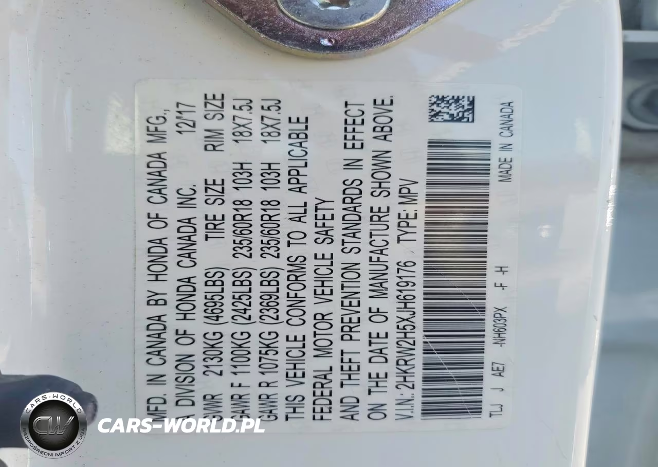 2018 Honda Cr-V Ex VIN:2HKRW2H5XJH619176 - 13