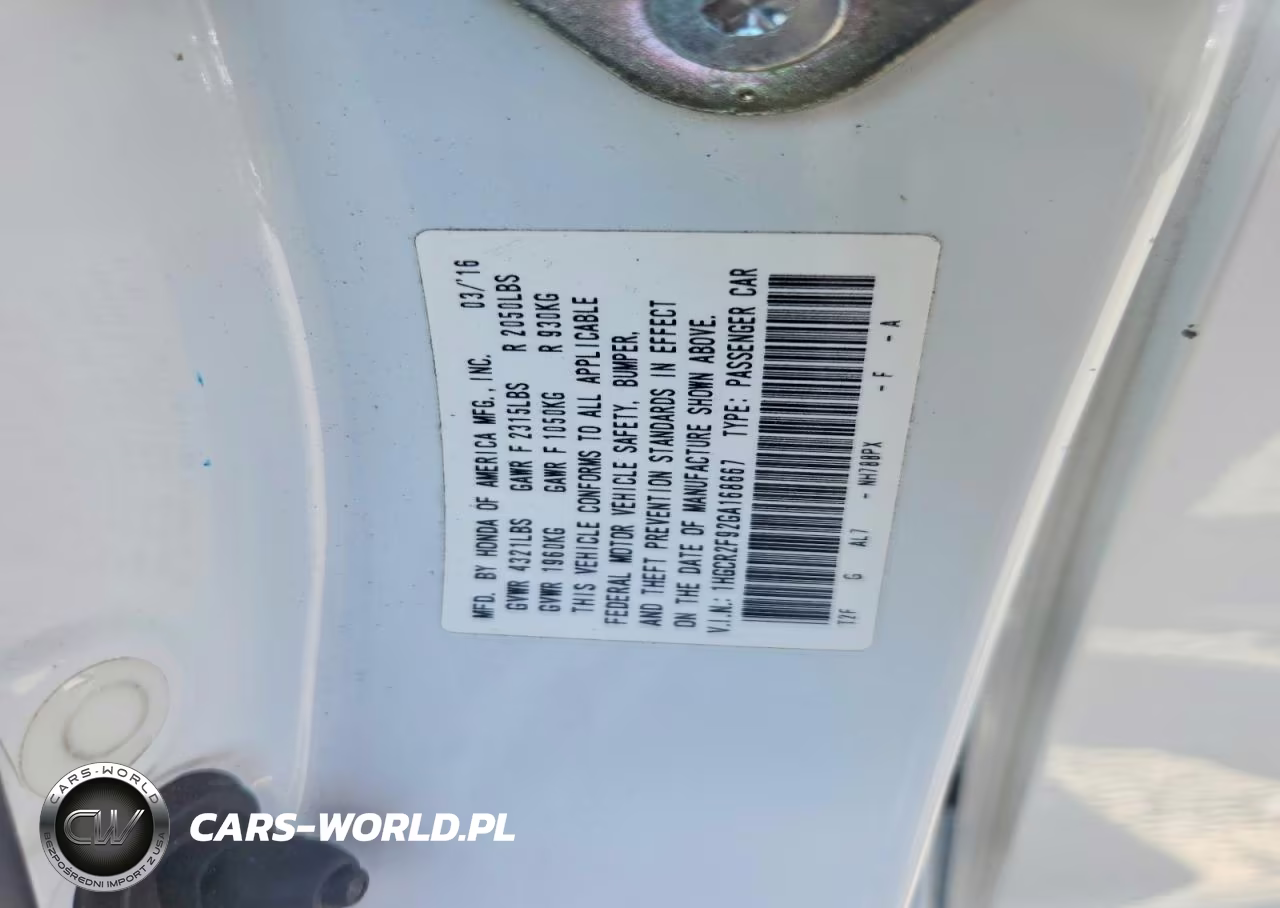 2016 Honda Accord Exl VIN:1HGCR2F92GA168667 - 12