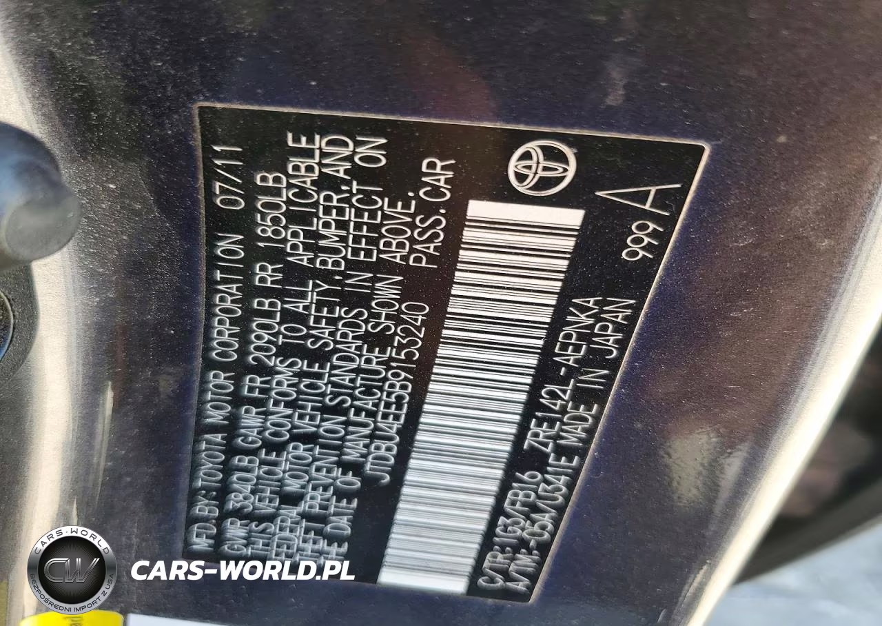 2011 Toyota Corolla Le VIN:JTDBU4EE5B9153240 - 12