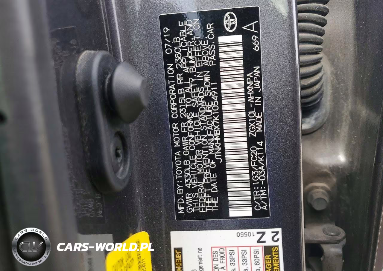 2019 Toyota C-Hr Le VIN:JTNKHMBX7K1054911 - 14