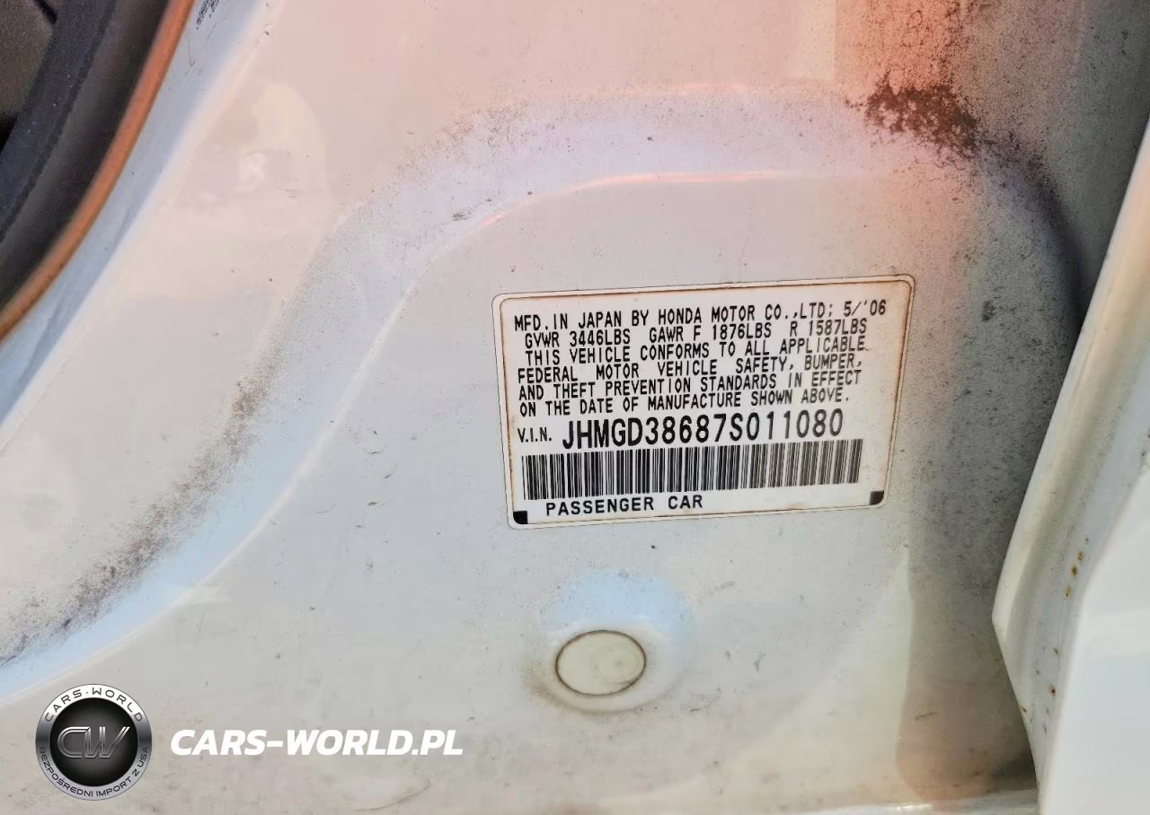 2007 Honda Fit S VIN:JHMGD38687S011080 - 12