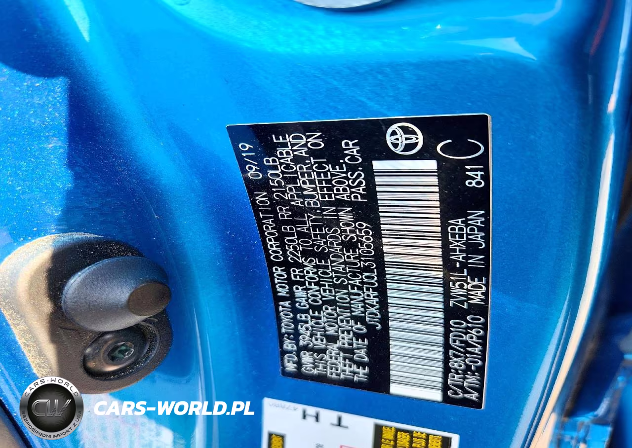 2020 Toyota Prius Le VIN:JTDKARFU0L3105659 - 12