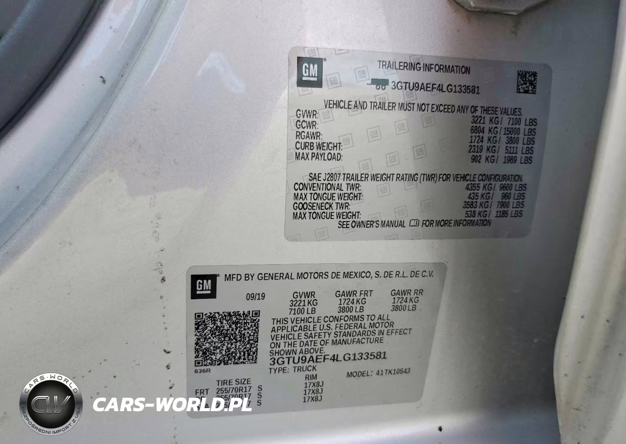 2020 GMC Sierra K1500 VIN:3GTU9AEF4LG133581 - 12