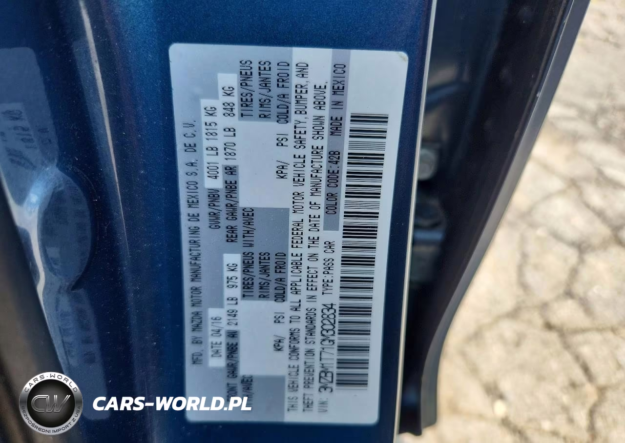2016 Mazda 3 Sport VIN:3MZBM1T71GM302834 - 12