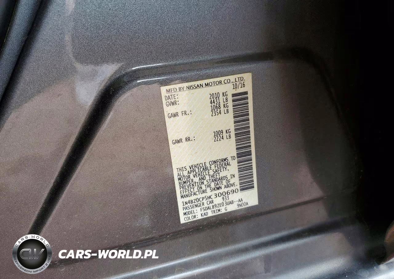 2017 Nissan Leaf S VIN:1N4BZ0CP5HC300690 - 12