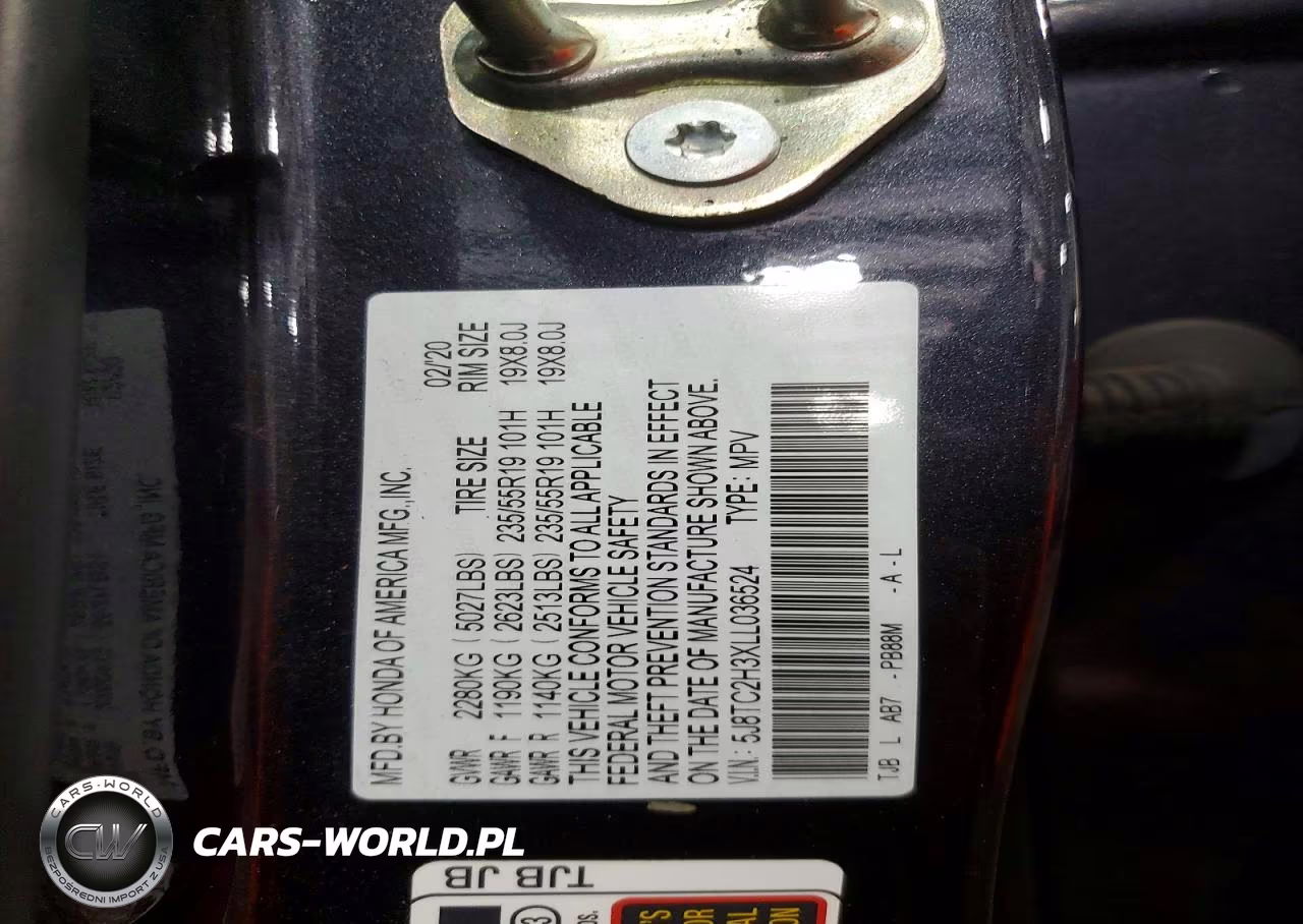 2020 Acura Rdx VIN:5J8TC2H3XLL036524 - 12