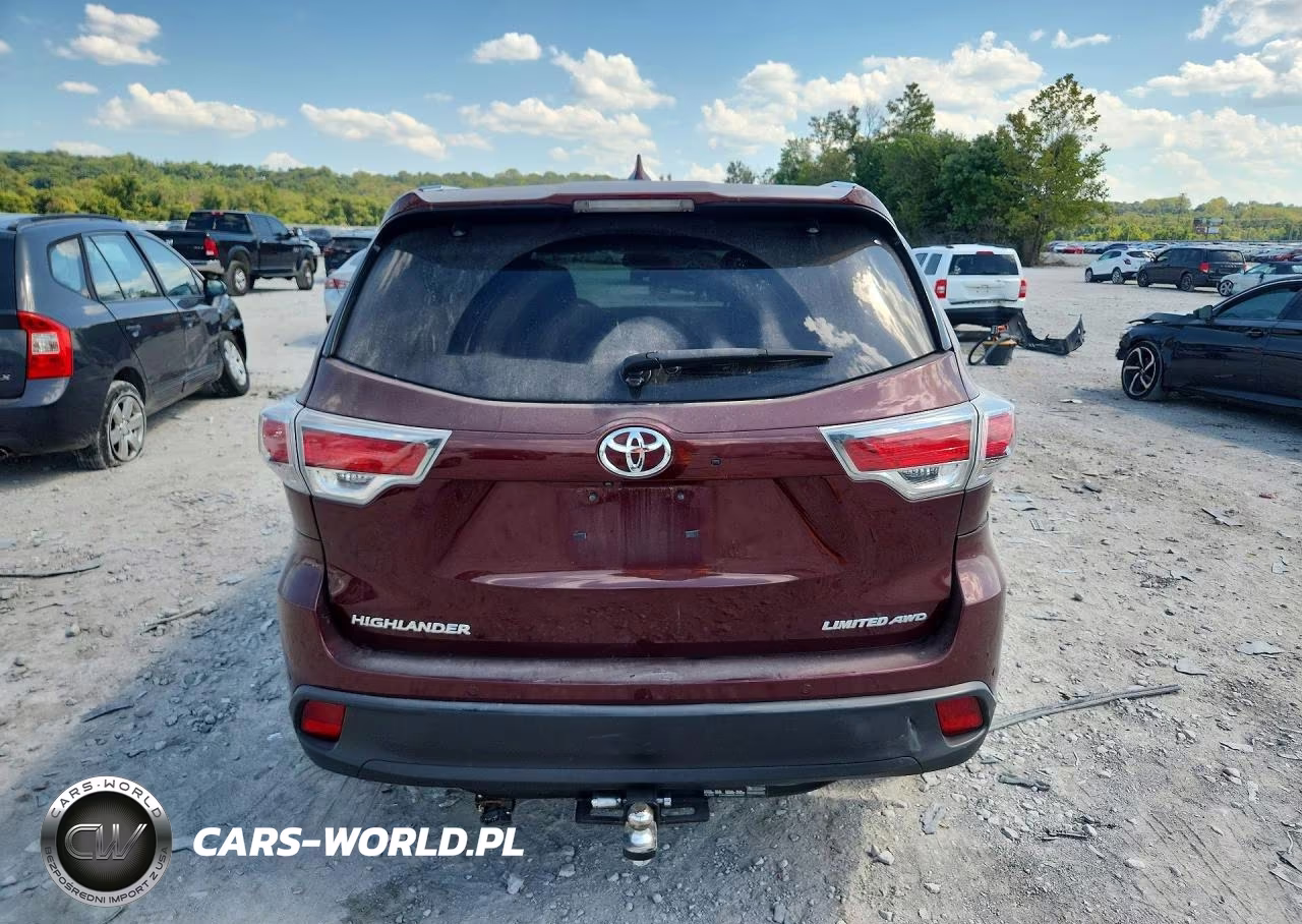 2016 Toyota Highlander Limited VIN:5TDDKRFH6GS246880 - 6