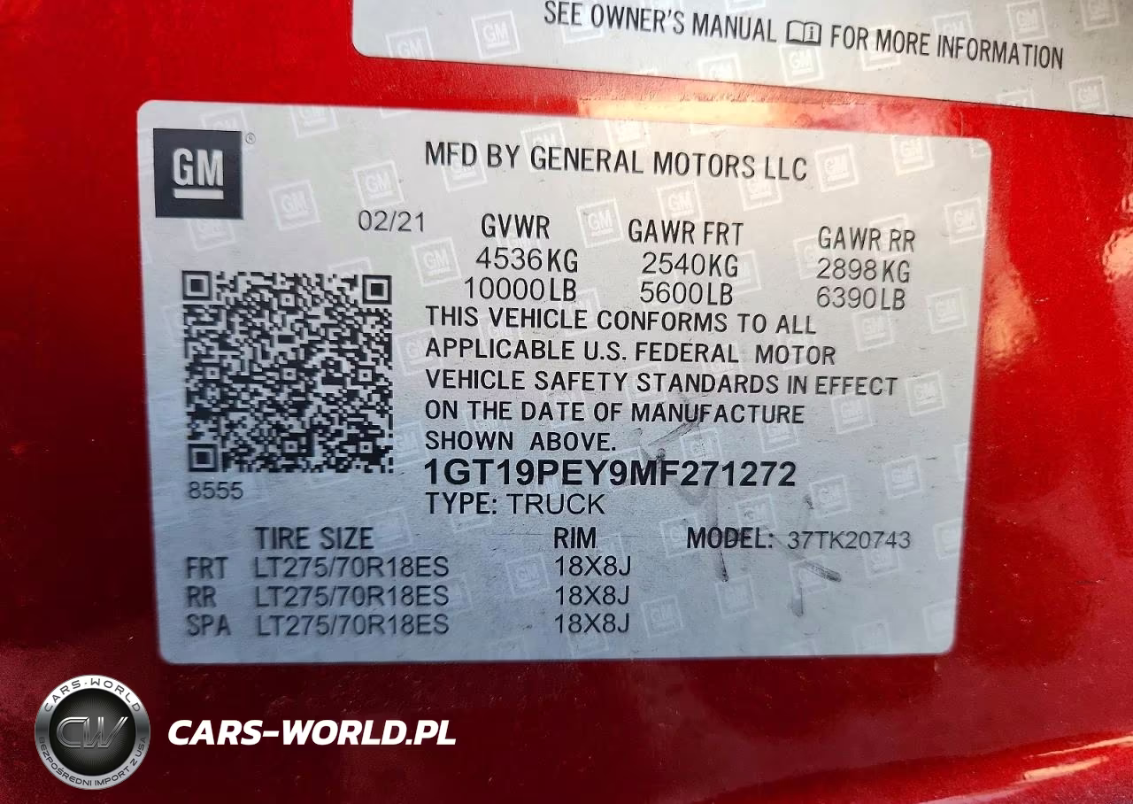 2021 GMC Sierra K2500 At4 VIN:1GT19PEY9MF271272 - 13