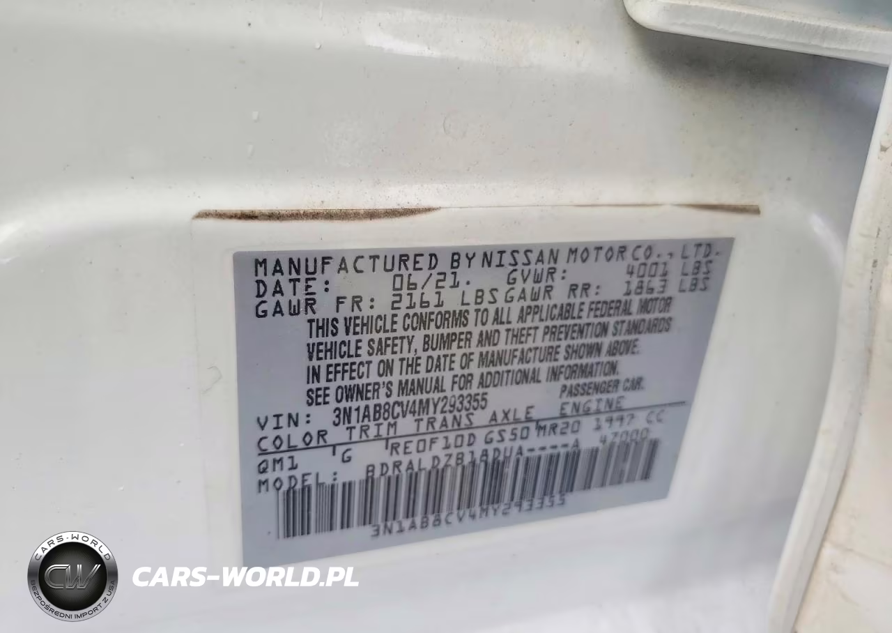 2021 Nissan Sentra Sv VIN:3N1AB8CV4MY293355 - 12