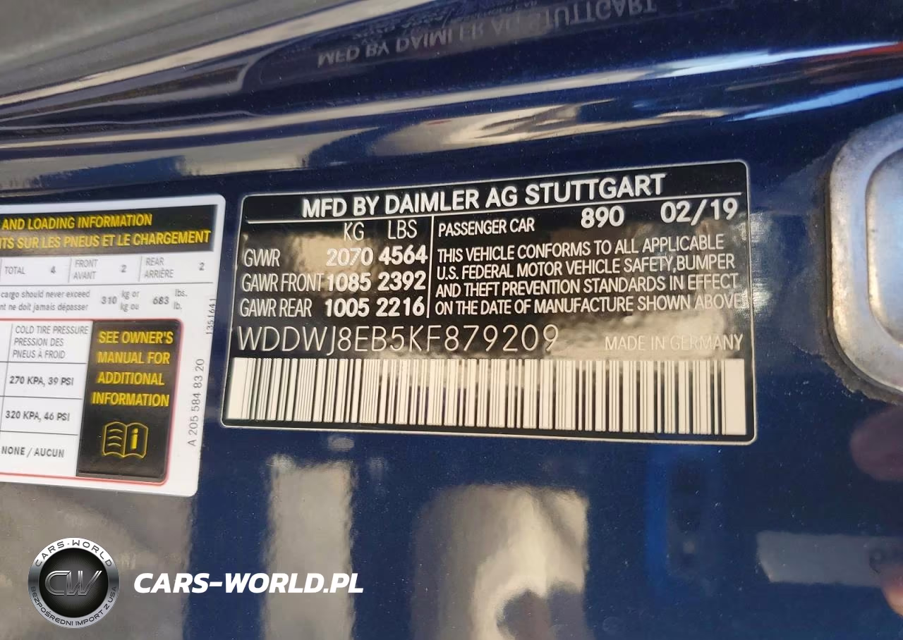 2019 Mercedes-Benz C 300 4Matic VIN:WDDWJ8EB5KF879209 - 12