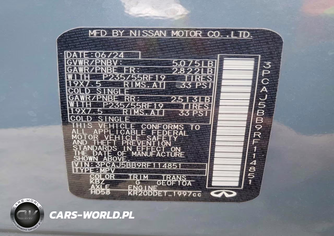 2024 Infiniti Qx50 Luxe VIN:3PCAJ5BB9RF114851 - 13