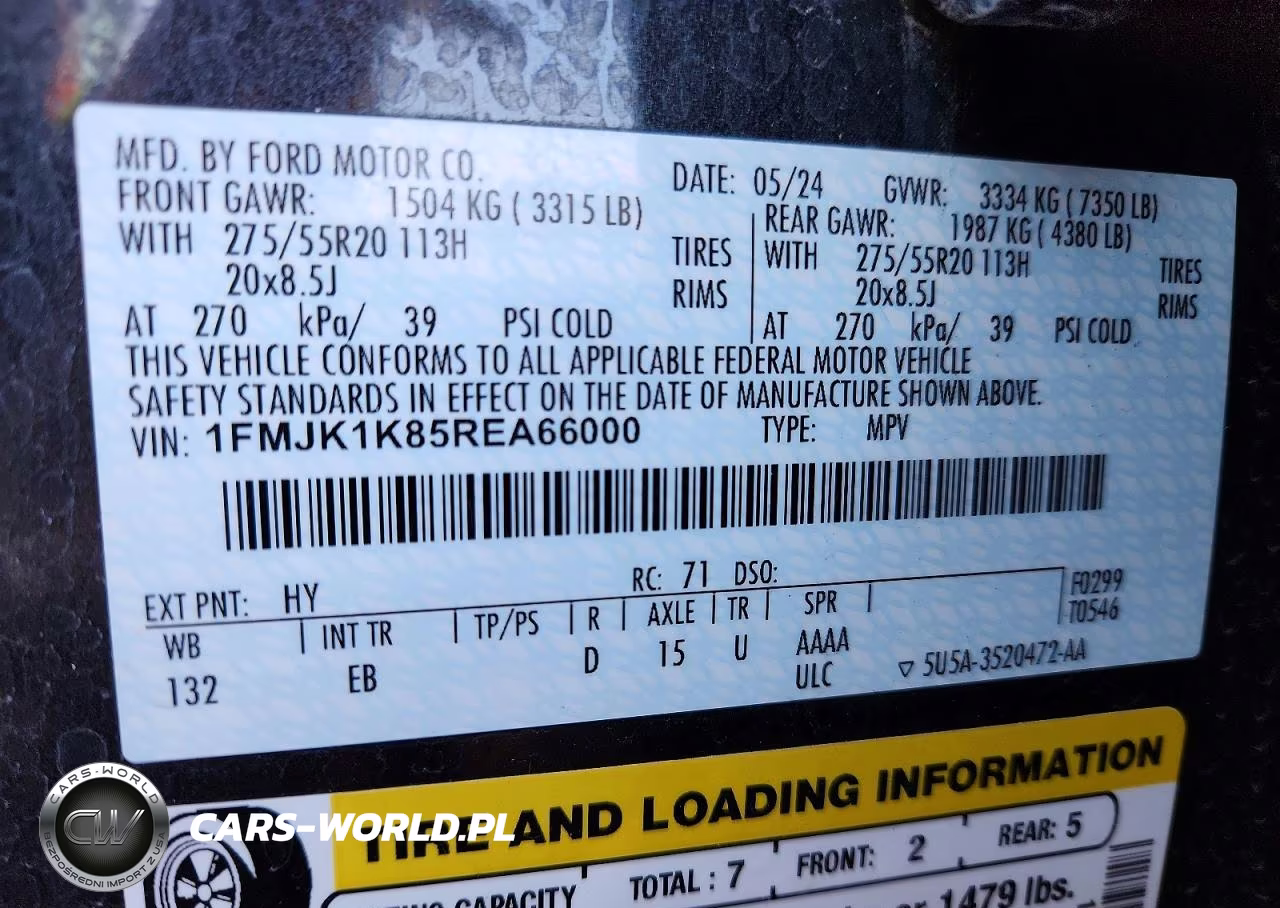 2024 Ford Expedition Max Limited VIN:1FMJK1K85REA66000 - 13