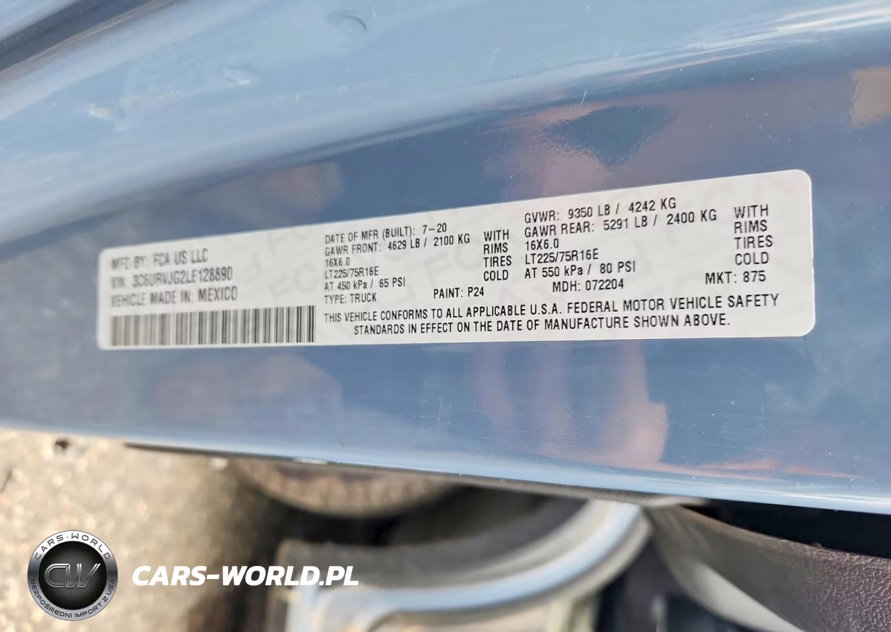 2020 Ram Promaster 3500 3500 High VIN:3C6URVJG2LE128890 - 13