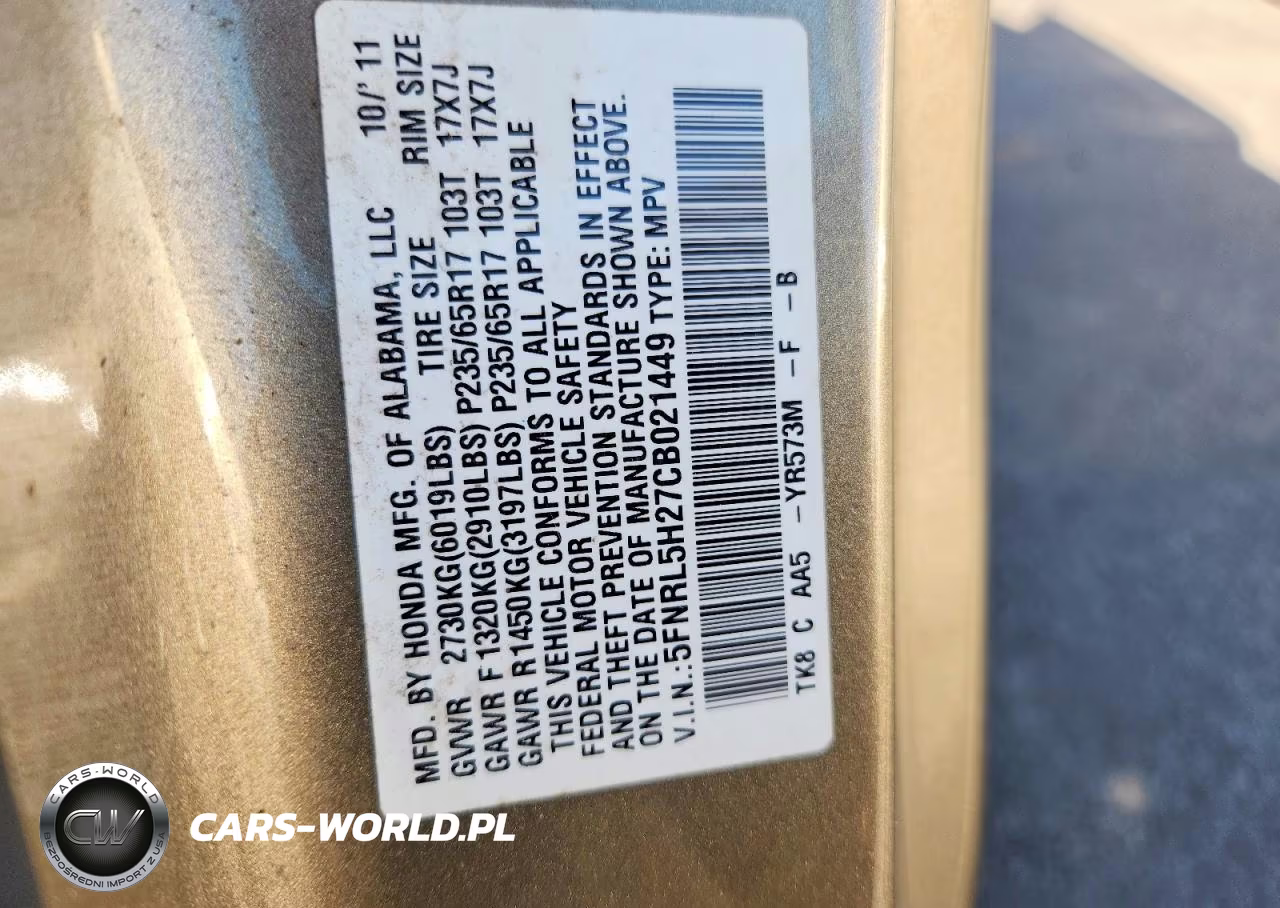 2012 Honda Odyssey Lx VIN:5FNRL5H27CB021449 - 13