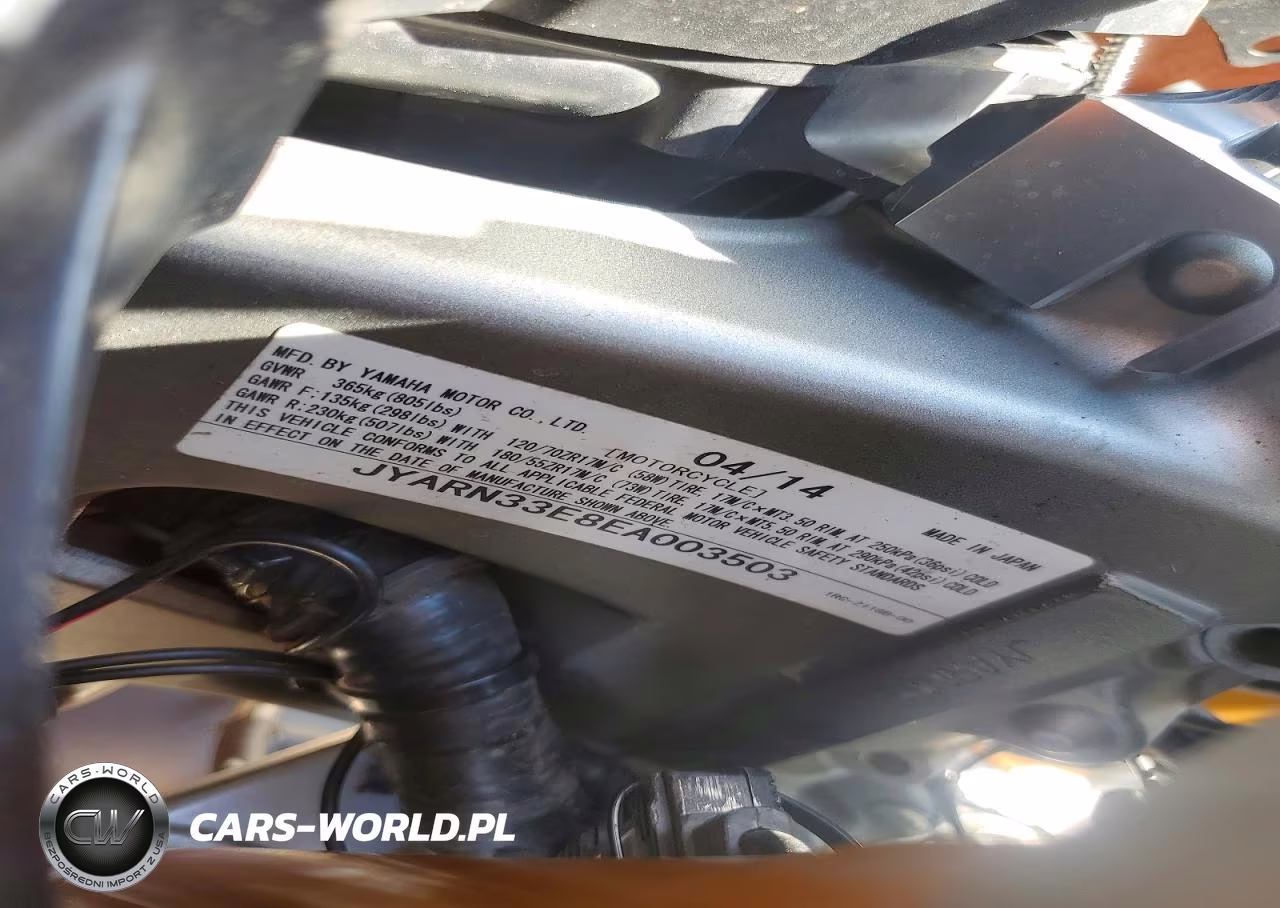 2014 Yamaha Fz09 VIN:JYARN33E8EA003503 - 9