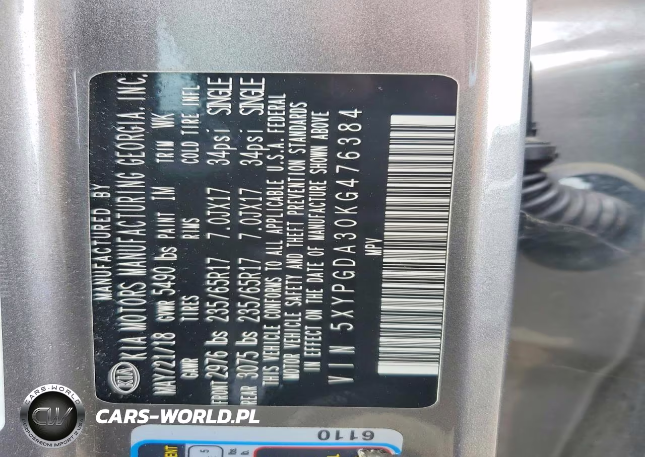2019 Kia Sorento Lx VIN:5XYPGDA30KG476384 - 13
