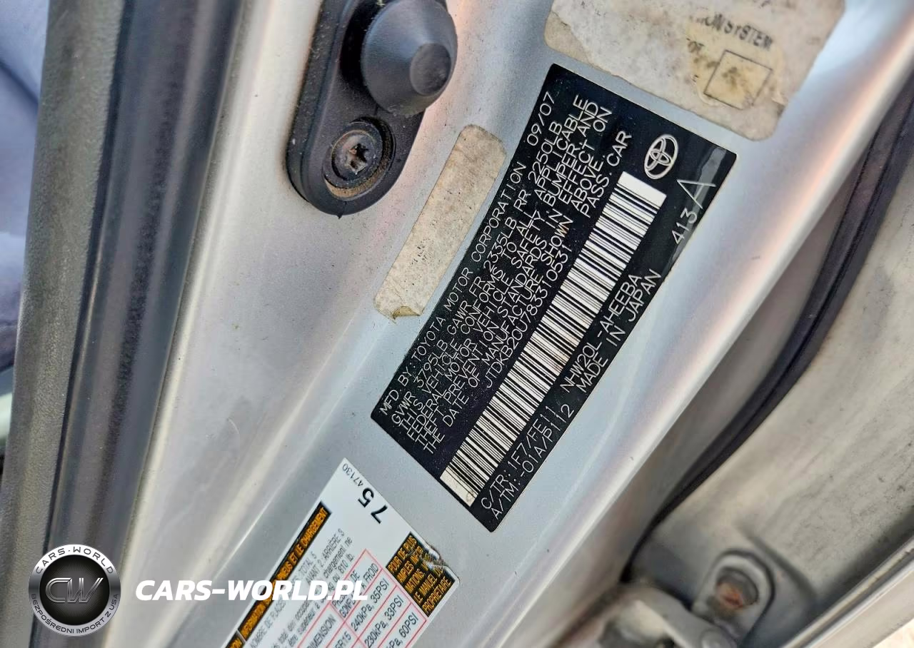 2008 Toyota Prius Base VIN:JTDKB20U783310531 - 12