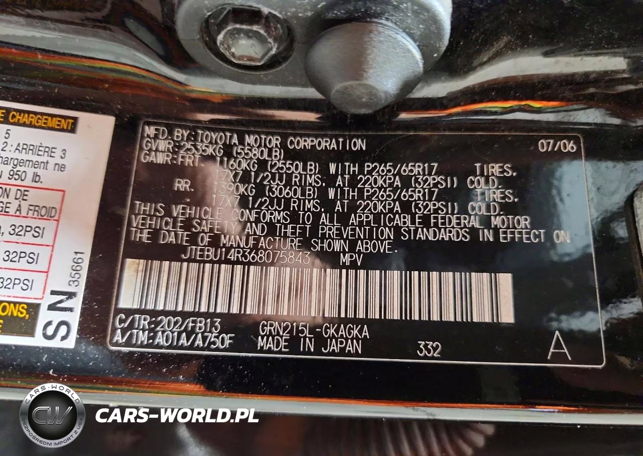 2006 Toyota 4Runner Sport Edition VIN:JTEBU14R368075843 - 13