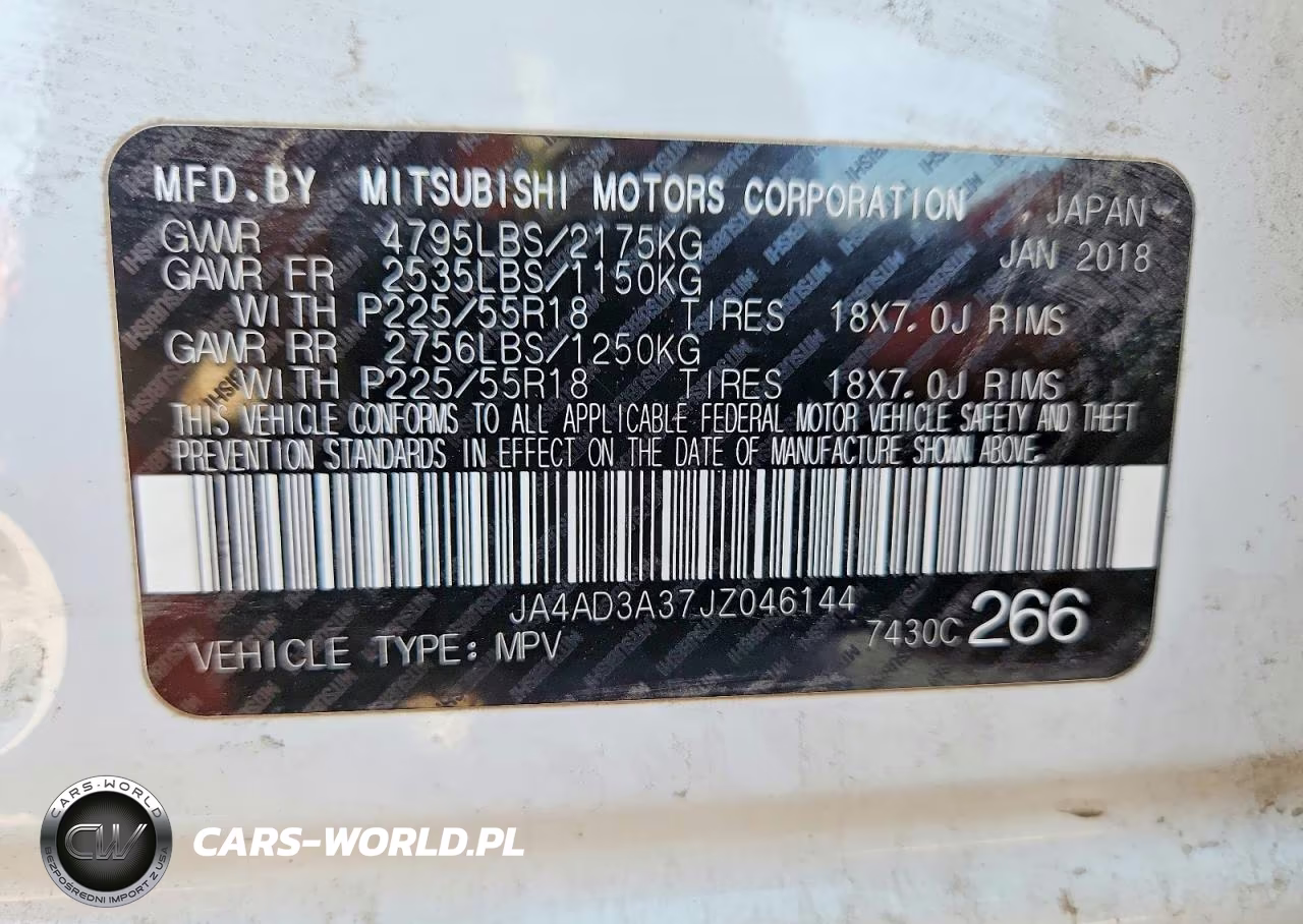 2018 Mitsubishi Outlander Se VIN:JA4AD3A37JZ046144 - 13