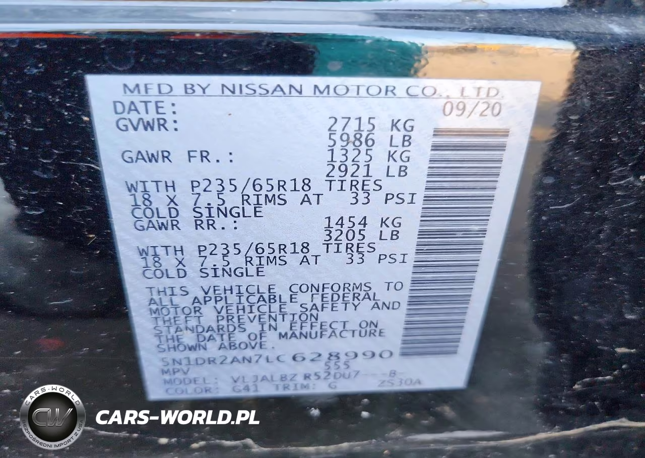2020 Nissan Pathfinder S VIN:5N1DR2AN7LC628990 - 13