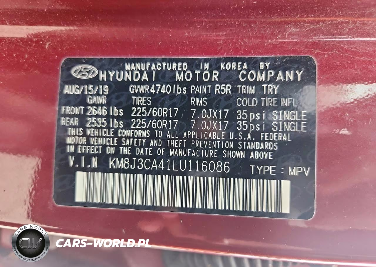 2020 Hyundai Tucson Value VIN:KM8J3CA41LU116086 - 14