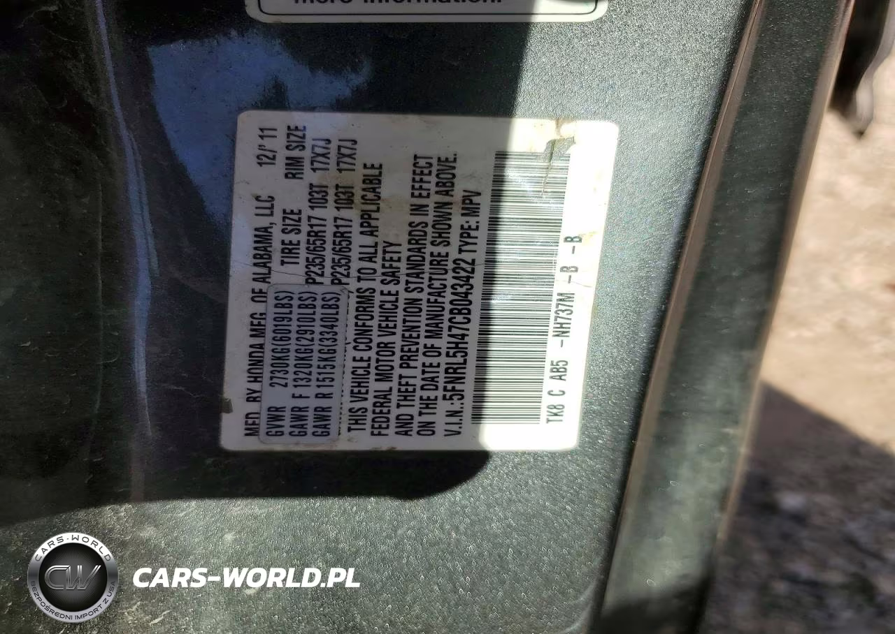 2012 Honda Odyssey Ex VIN:5FNRL5H47CB043422 - 13