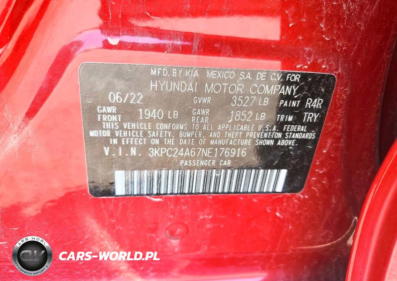 2022 Hyundai Accent Se VIN:3KPC24A67NE176916 - 12