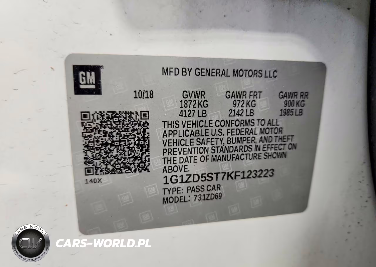 2019 Chevrolet Malibu Lt VIN:1G1ZD5ST7KF123223 - 13