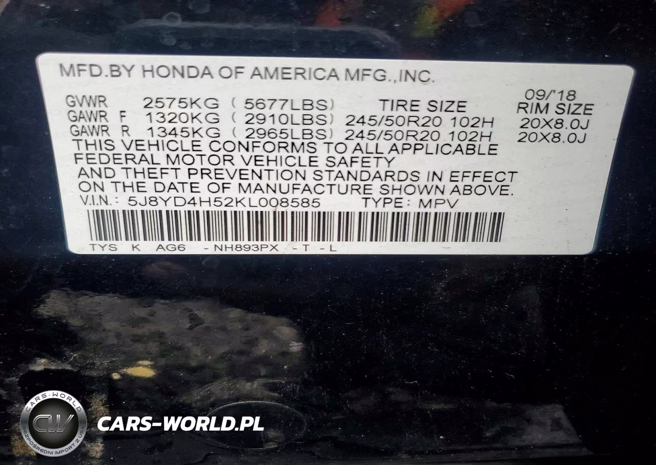 2019 Acura Mdx Technology VIN:5J8YD4H52KL008585 - 13