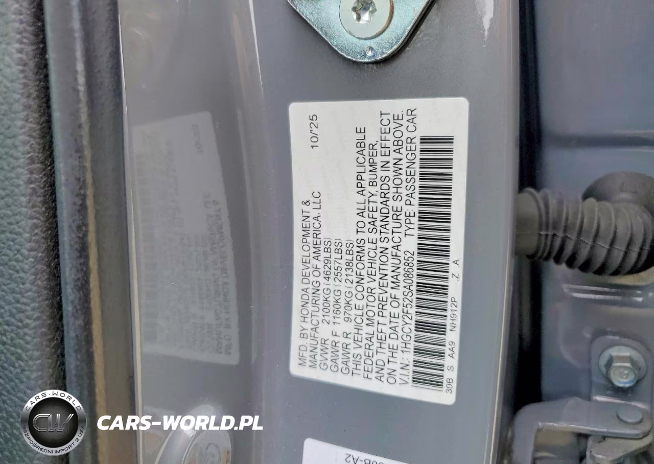 2025 Honda Accord Hybrid Sport VIN:1HGCY2F52SA086852 - 13
