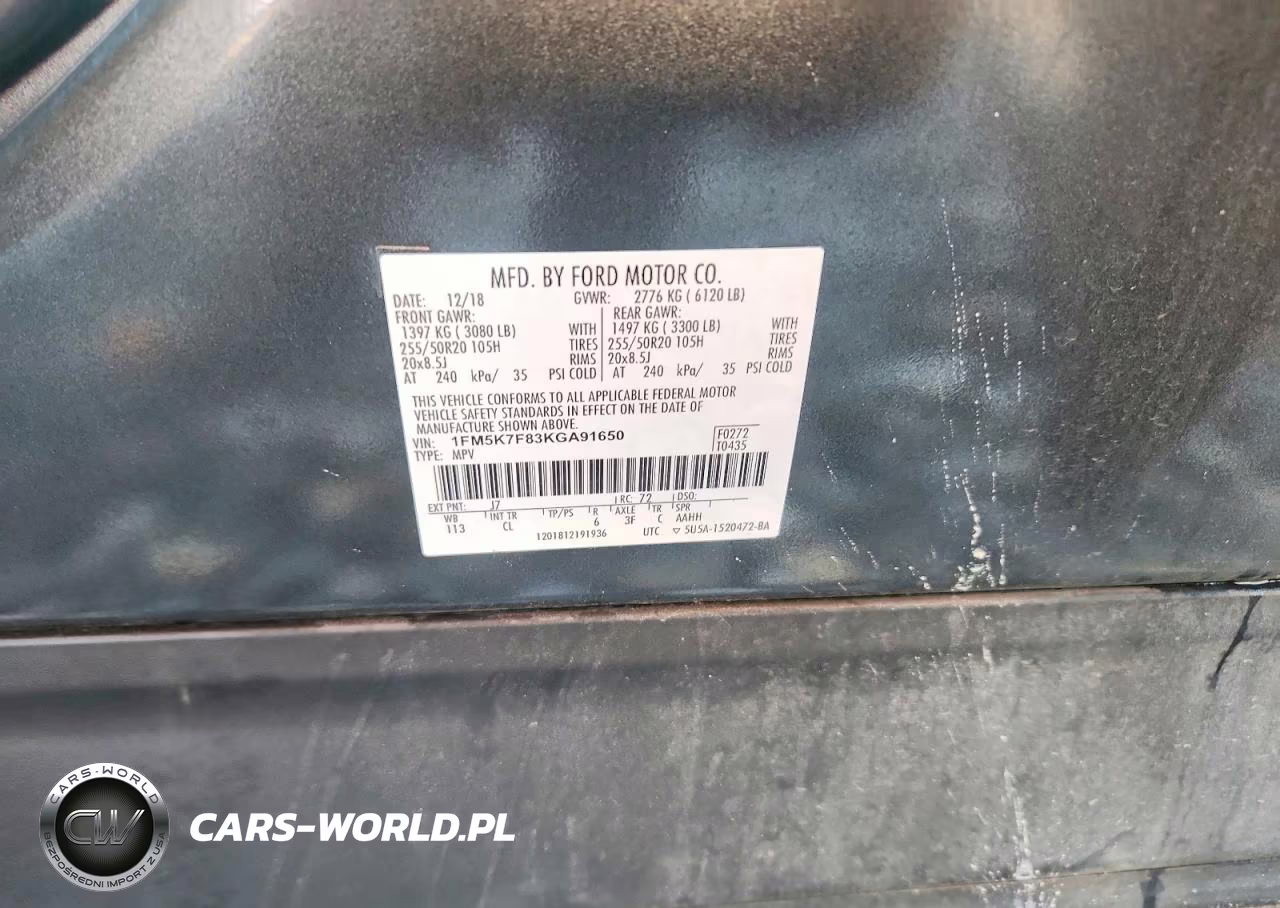 2019 Ford Explorer Limited VIN:1FM5K7F83KGA91650 - 13