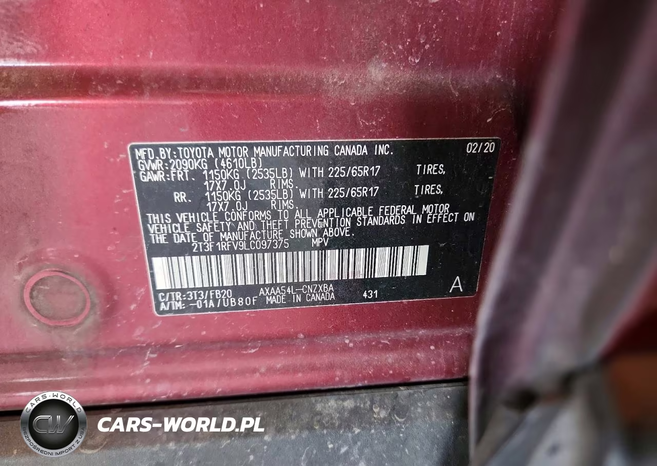 2020 Toyota Rav4 Le VIN:2T3F1RFV9LC097375 - 13