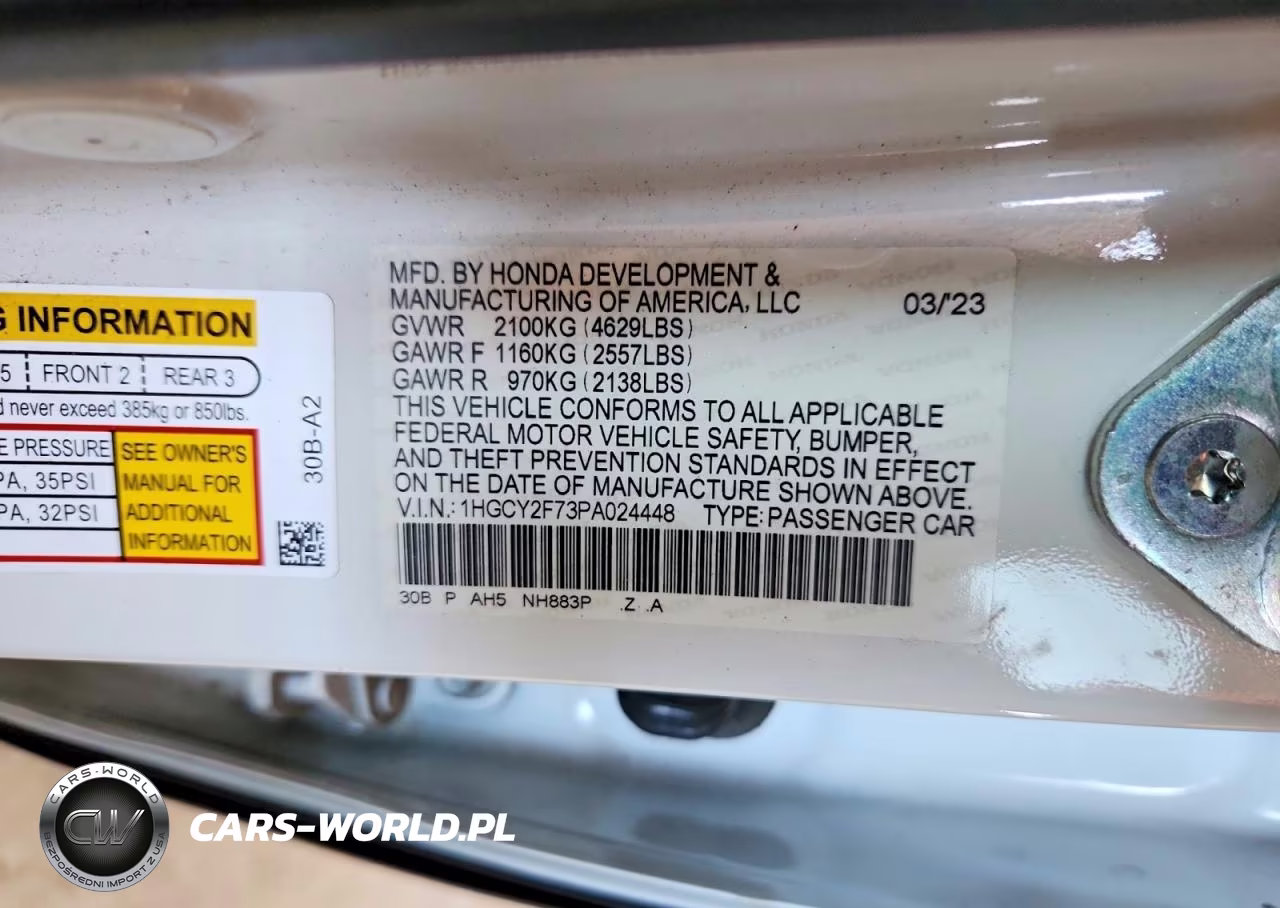 2023 Honda Accord Hybrid Sport-L VIN:1HGCY2F73PA024448 - 12