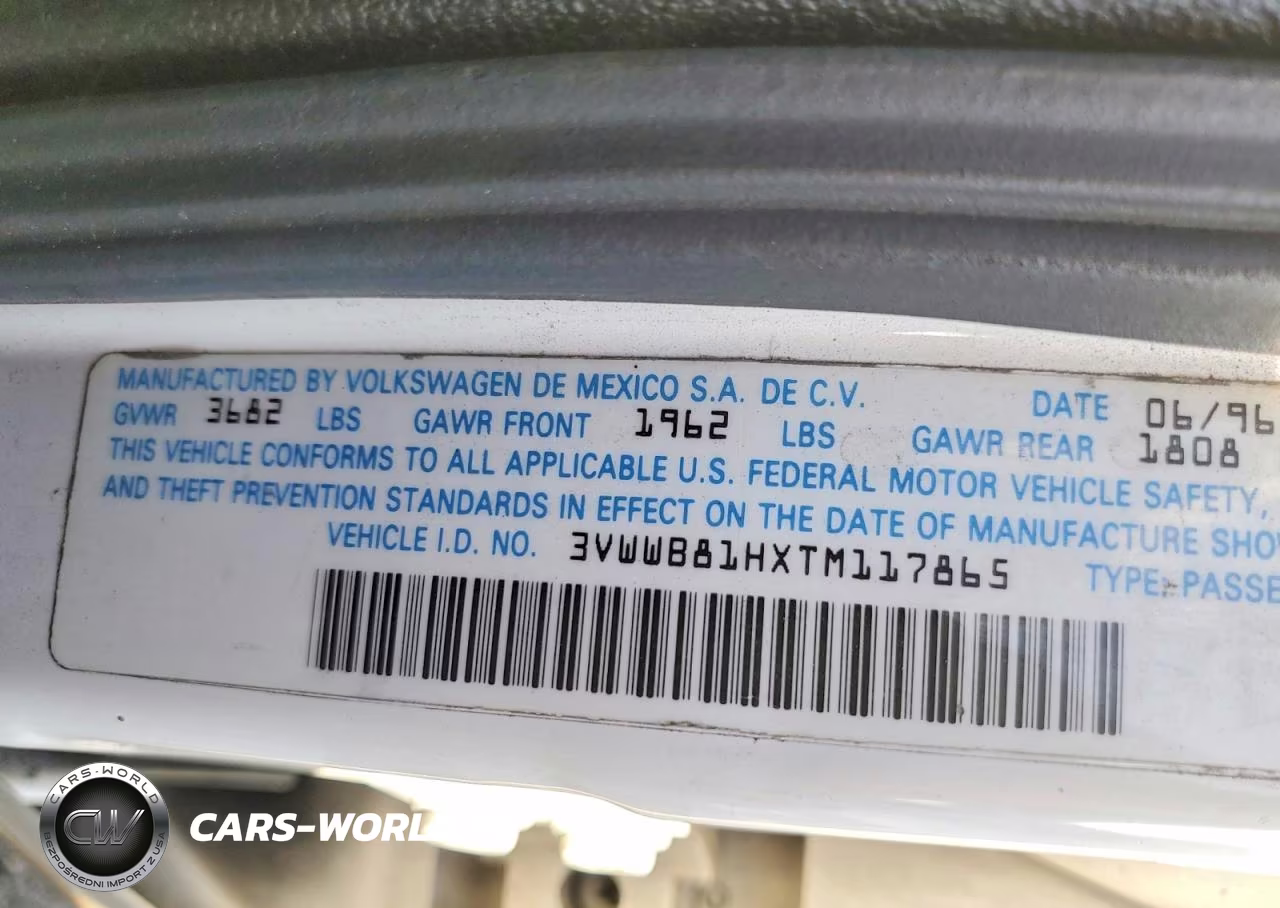 1996 Volkswagen Jetta Trek VIN:3VWWB81HXTM117865 - 12
