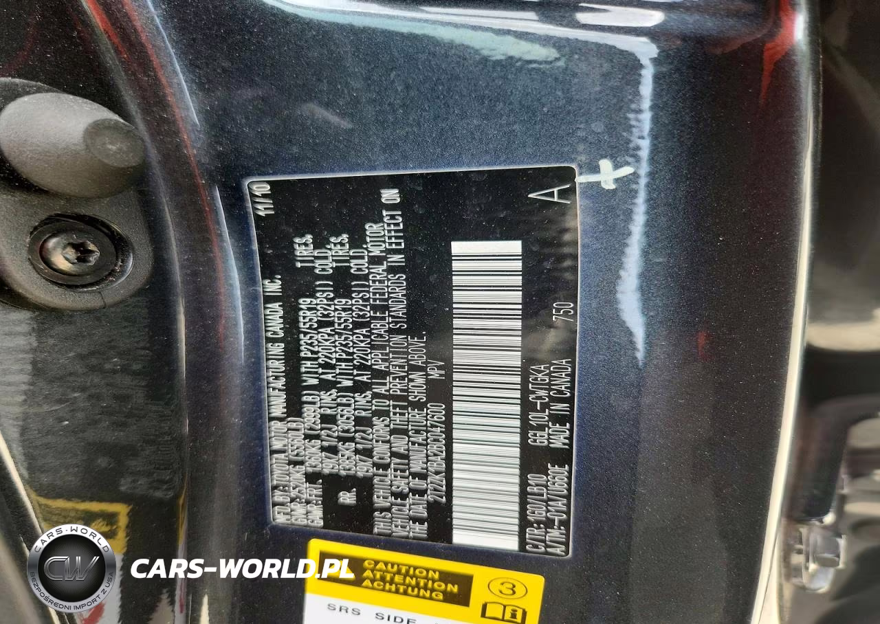2011 Lexus Rx 350 VIN:2T2ZK1BA2BC047600 - 14