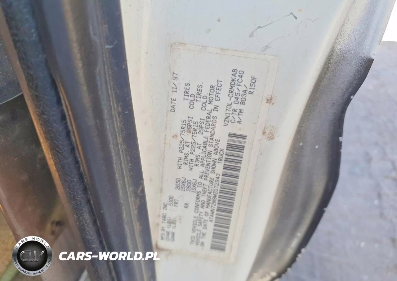 1998 Toyota Tacoma V6 VIN:4TAWN72N9WZ072943 - 12