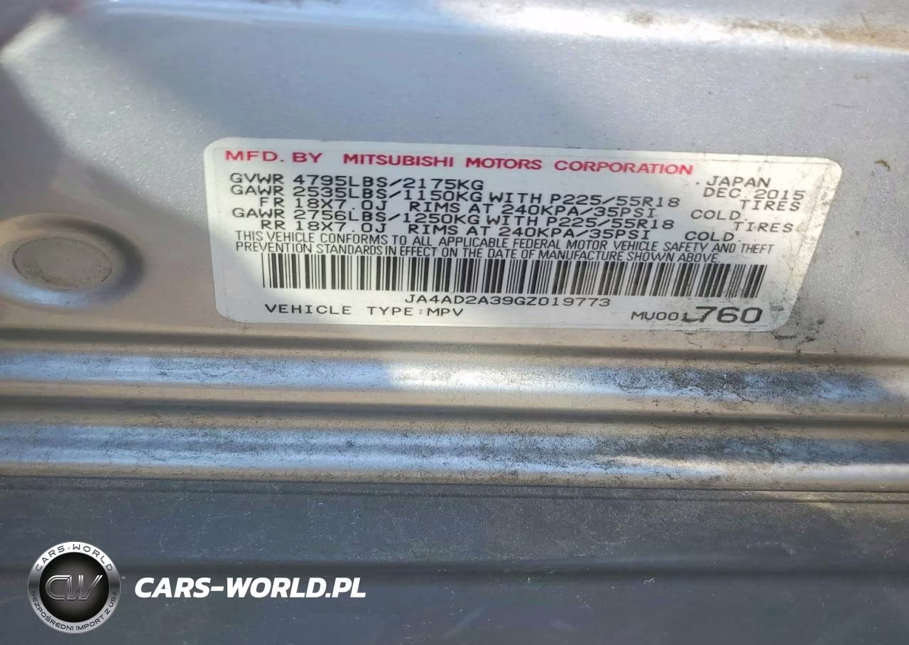 2016 Mitsubishi Outlander Es VIN:JA4AD2A39GZ019773 - 12