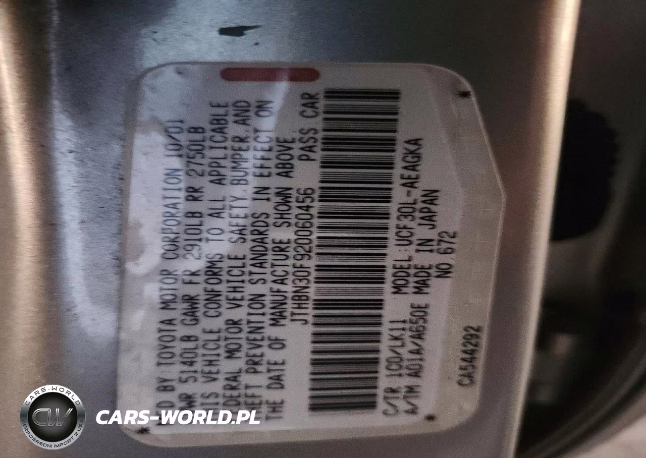 2002 Lexus Ls 430 VIN:JTHBN30F920060456 - 12