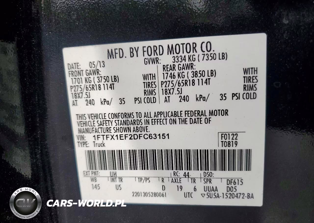 2013 Ford F150 Super Cab VIN:1FTFX1EF2DFC63151 - 12