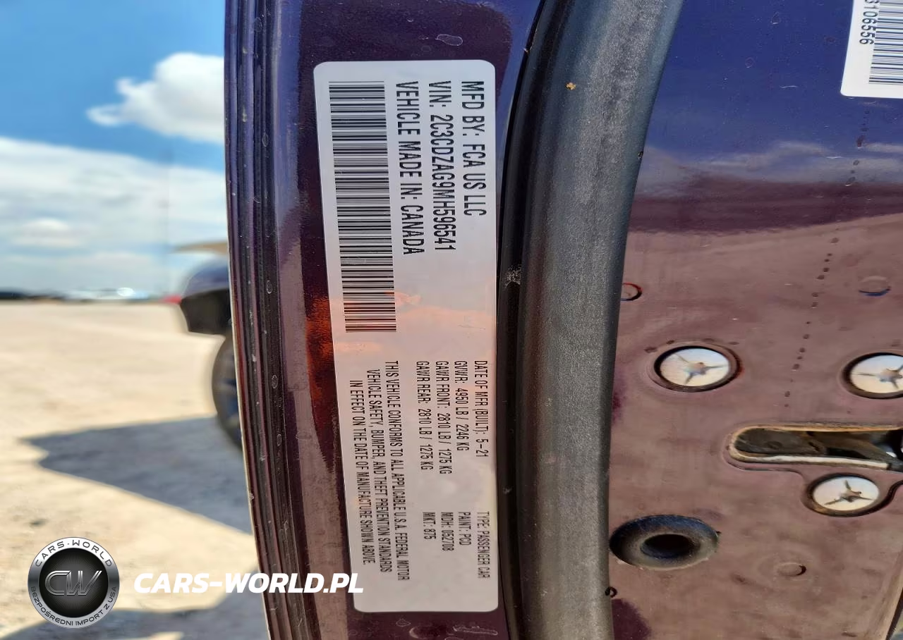 2021 Dodge Challenger Sxt VIN:2C3CDZAG9MH596541 - 13