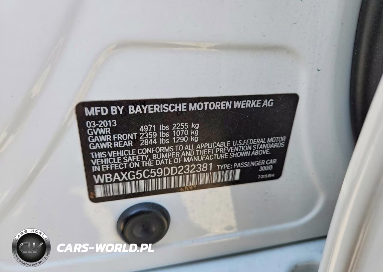 2013 BMW 528 I VIN:WBAXG5C59DD232381 - 12